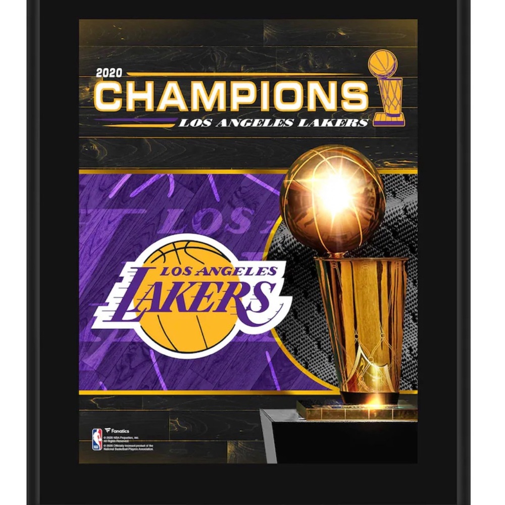 Los Angeles lakers decor plaque